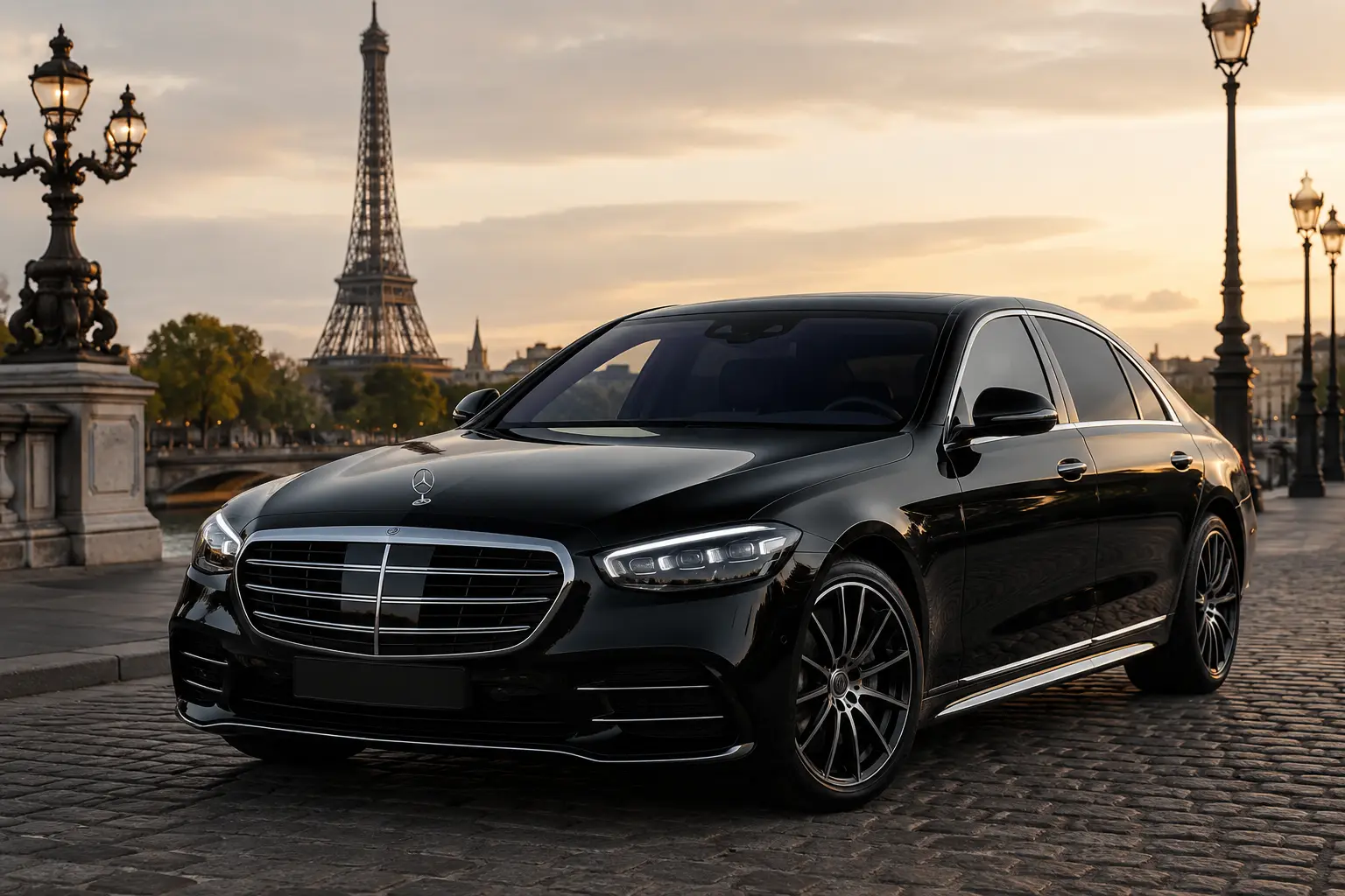 Paris chauffeur service reviews — professional driver with Mercedes-Benz